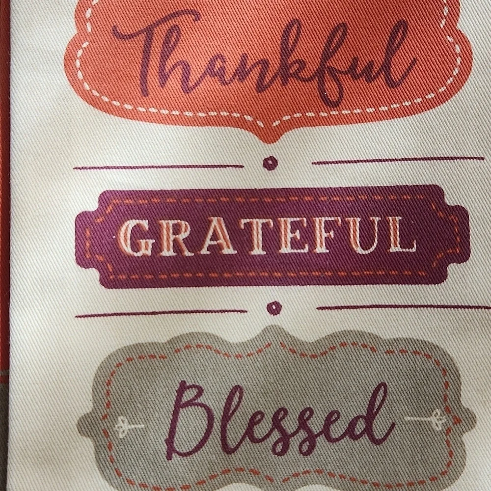Thankful Grateful Blessed Dish Towels, Set of 2